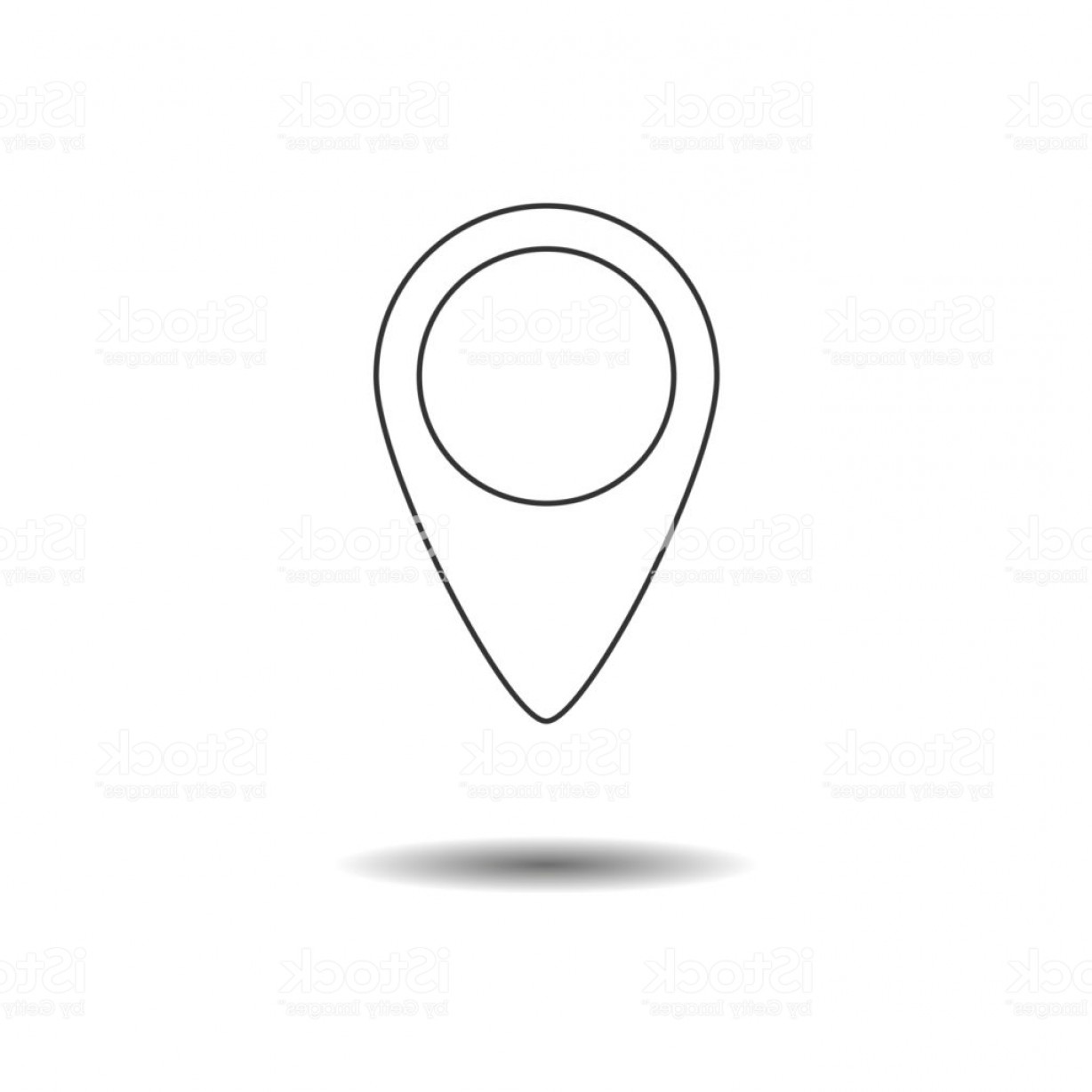 1228x1228 Location Icon Vector Flat Icon On White Gm Hoodamathrun