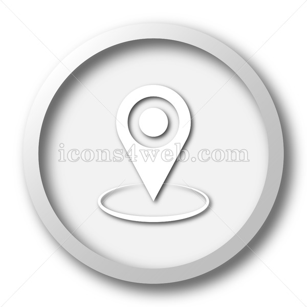 600x600 Pin Location White Icon Pin Location White Button