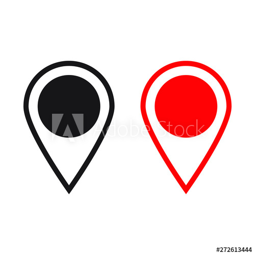 Red And Black Maps Pin Location Map Icon, Location Marker Icon 500x500 Red And Black Maps Pin Location Map Icon, Location Marker Icon