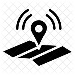 256x256 Location Services Map Icon Of Glyph Style