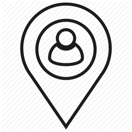 512x512 Location, People, Pin, Tracking Icon