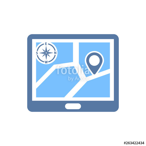 500x500 Location Tracking Icon Stock Image And Royalty Free Vector