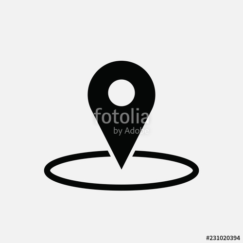 500x500 Pin Point Location Tracking Icon Stock Image And Royalty Free