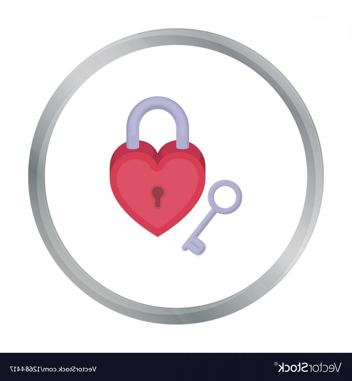 1200x1296 Lock And Key Icon In Cartoon Style Isolated On Vector Createmepink