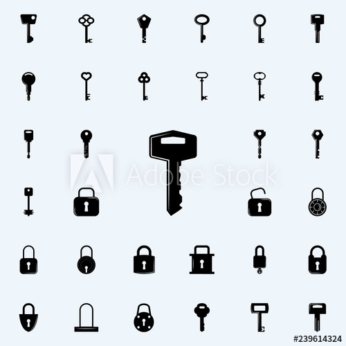 500x500 Key Icon Lock And Keys Icons Universal Set For Web And Mobile