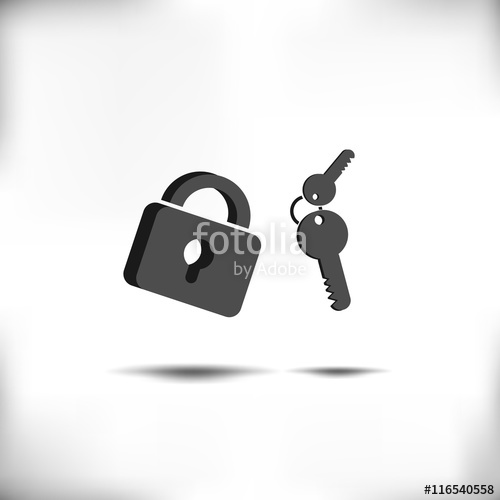 500x500 Lock And Key Icon Stock Image And Royalty Free Vector