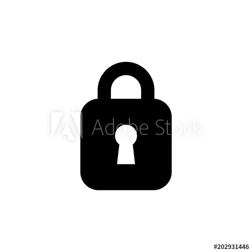 500x500 Lock Unlock Icon Ui Simple Style Flat Illustration