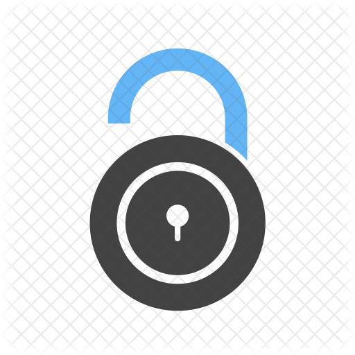 512x512 Unlock Icon Of Flat Style