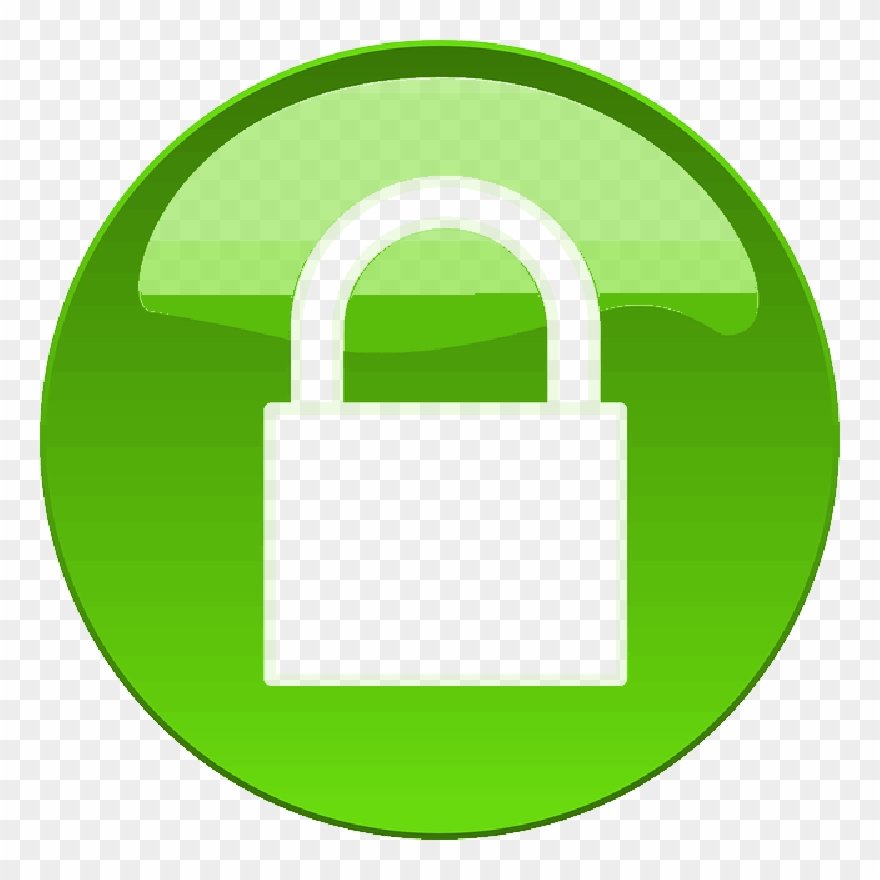 880x880 Unlocked Lock Clipart