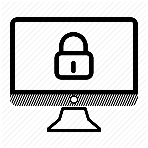 512x512 Closed, Computer, Desktop, Locked, Monitor Icon