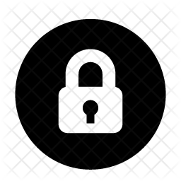 256x256 Lock Icon Of Glyph Style