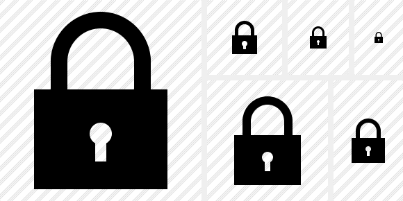 580x290 Lock Icon Symbol Black Professional Stock Icon And Free Sets