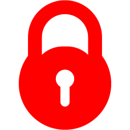 256x256 Red Lock Icon