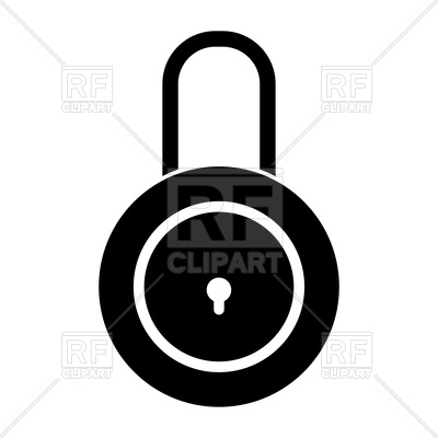 400x400 Closed Lock Icon On White Background Vector Image Of Icons