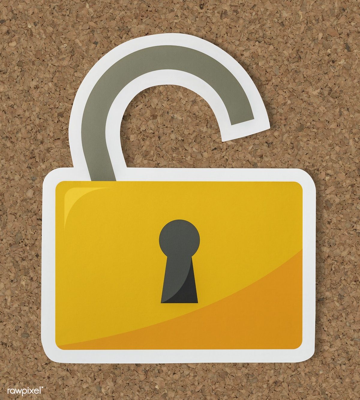 1200x1335 Privacy Security Open Lock Icon Free Image