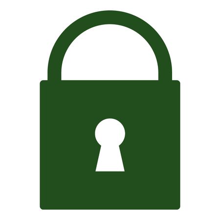 450x450 Vector Illustration Of Green Lock Icon Freestock Icons