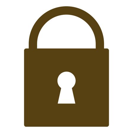 450x450 Vector Illustration With Brown Lock Icon Freestock Icons