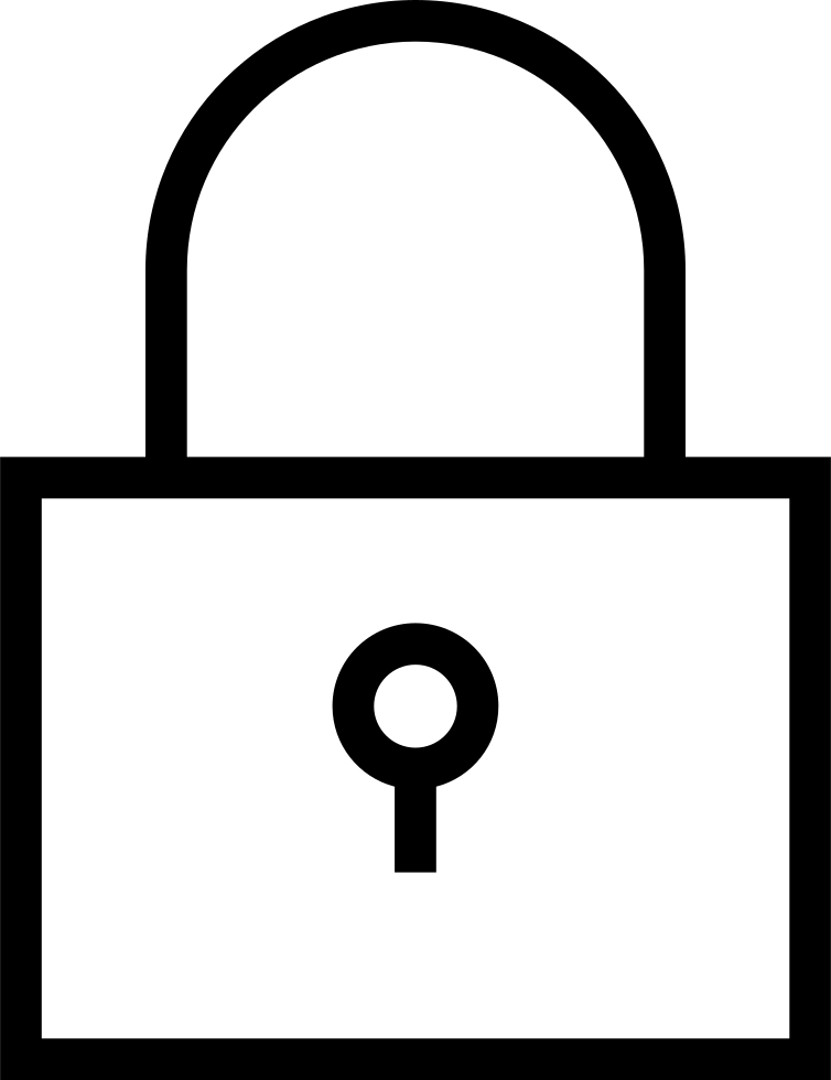 754x980 Ios Locked Outline Png Icon Free Download