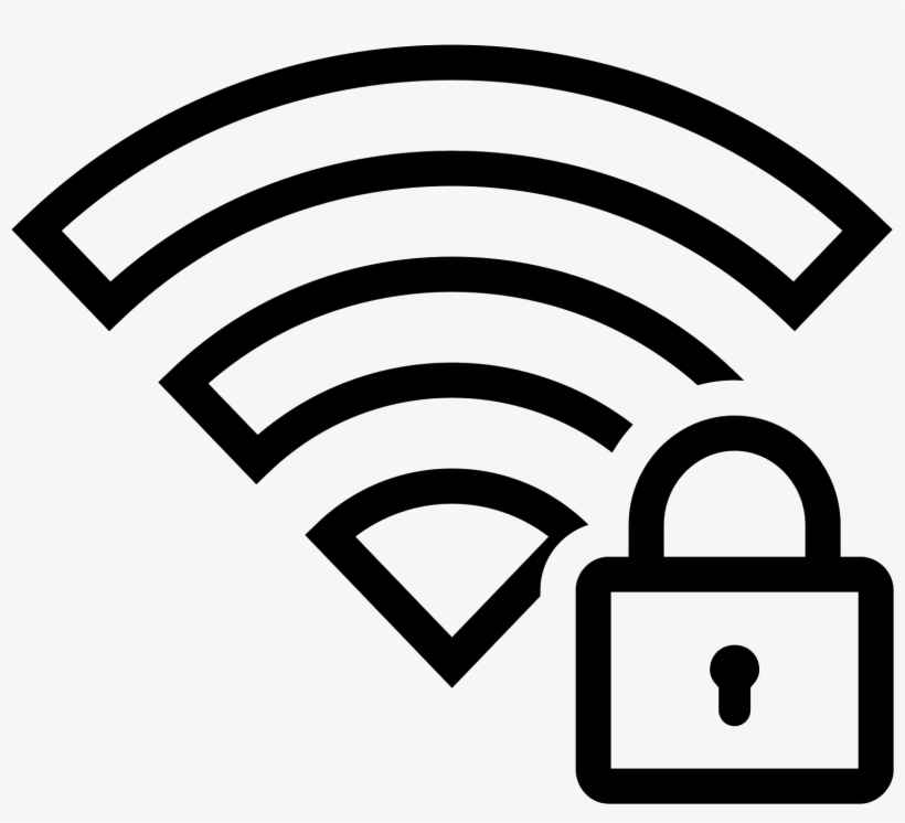 820x746 Wi Fi Lock Icon