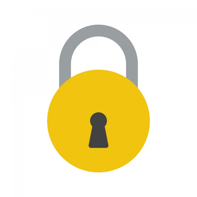 640x640 Lock Vector Icon, Lock Icon, Safe Icon, Safety Icon Png And Vector