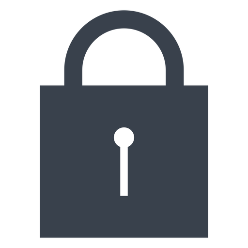 512x512 Flat Padlock Icon