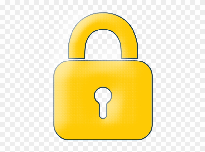 840x623 Yellow Lock Icon
