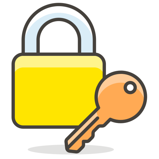 512x512 Locked, With, Key Icon Free Of Free Vector Emoji