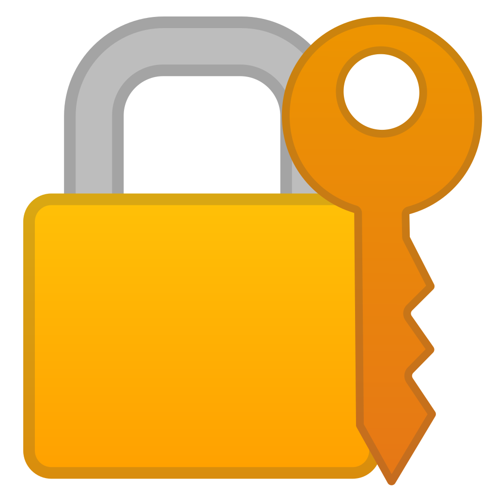 1024x1024 Locked With Key Icon Noto Emoji Objects Iconset Google