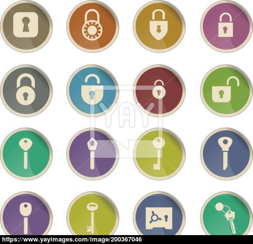 512x494 Lock And Key Icon Set Vector