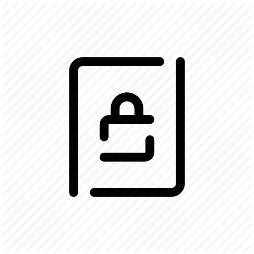 512x512 Lock, Lockscreen, Mobile, Open Line, Screen, Secure, Ui Icon