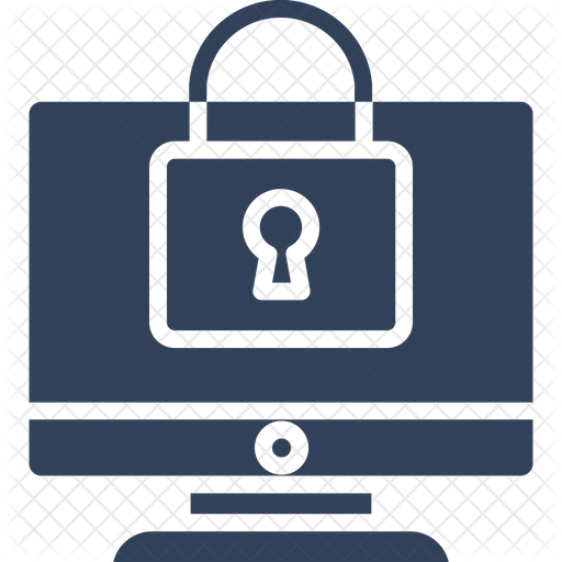 512x512 Lock Screen Icon Of Glyph Style