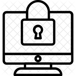 256x256 Lock Screen Icon Of Line Style