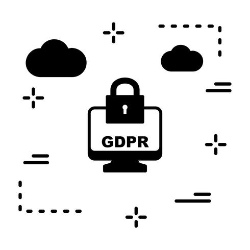 490x490 Vector Gdpr Security Lock Screen Icon