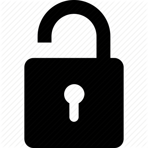 512x512 Lock, Open, Padlock, Unbolted, Unlock Icon