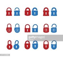 221x199 Lock Unlock Icon Stock Vectors