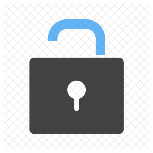 512x512 Unlock Icon Of Flat Style