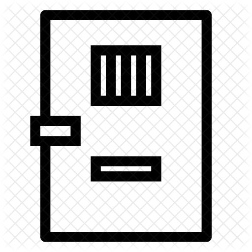 512x512 Locked Door Icon Of Line Style