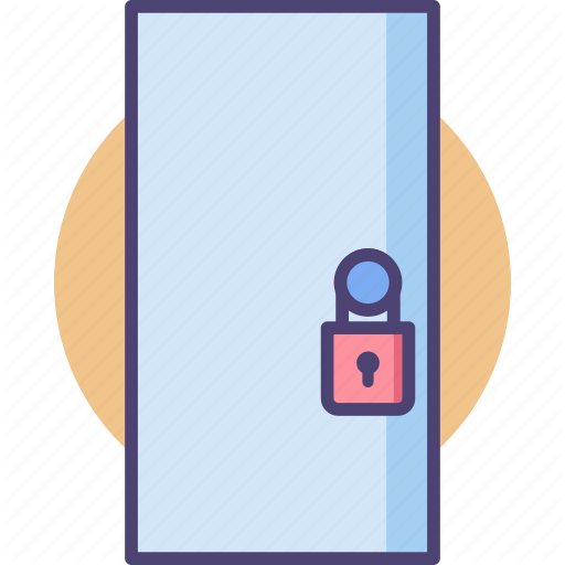 512x512 Door, Locked, Locked Door Icon