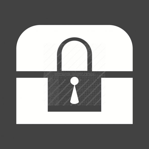 600x600 Locker Glyph Inverted Icon