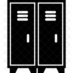 256x256 Locker Icon Of Glyph Style