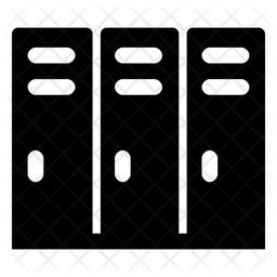 256x256 Locker Room Icon Of Glyph Style