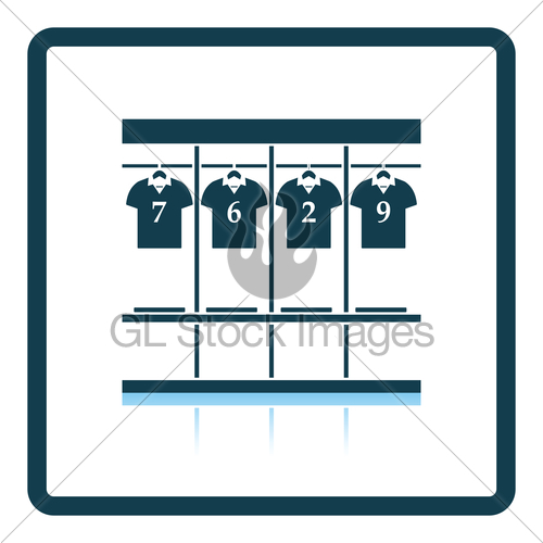500x500 Locker Room Icon Gl Stock Images