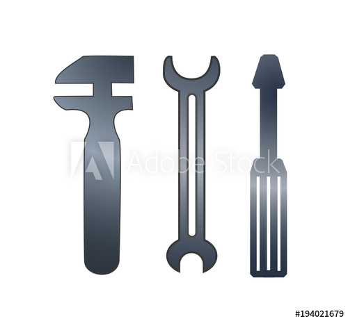 500x462 Design Element Symbol Wrench Tools Locksmith Icon Car