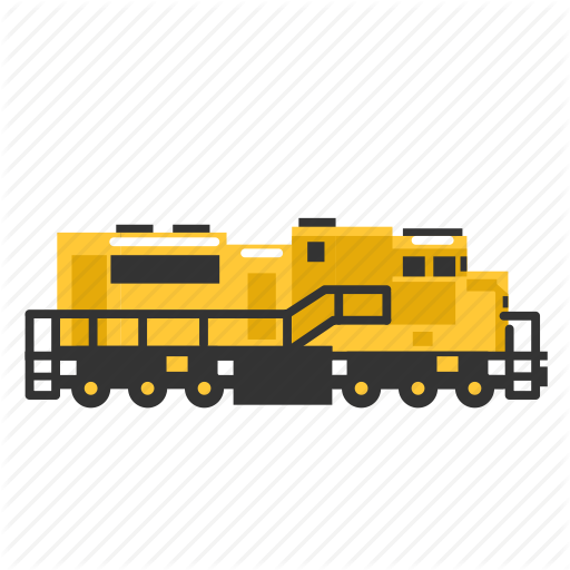 512x512 Diesel, Locomotive, Strong, Train, Transport, Wagons Icon
