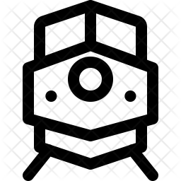 256x256 Locomotive Icon Of Line Style