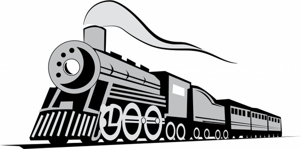 600x297 Locomotive Free Vector Download