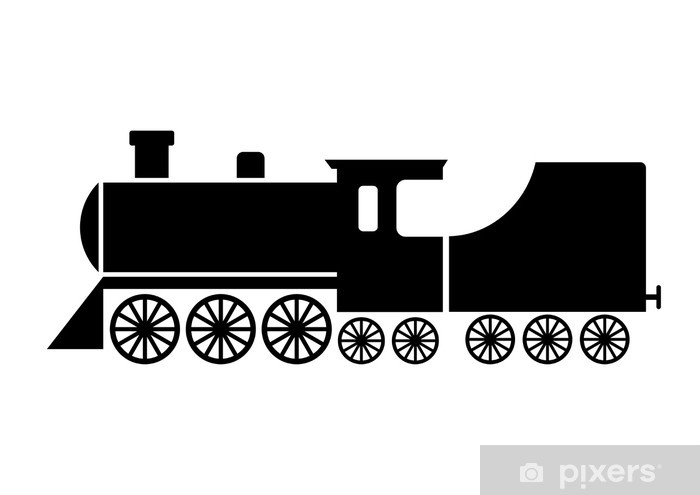 700x495 Locomotive Icon Wall Mural