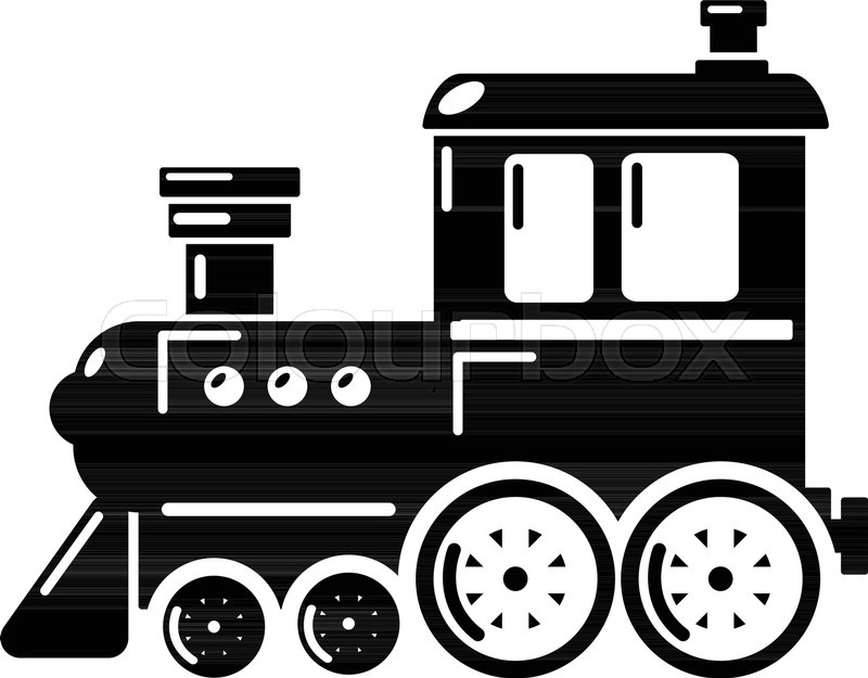 800x625 Locomotive Icon Simple Illustration Stock Vector Colourbox