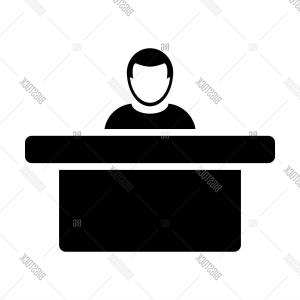 300x300 Hotel Icon Lodging Bed Vector Illustration Studiogrfx