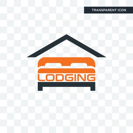 450x450 Lodging Vector Icon Isolated On Transparent Background, Lodging